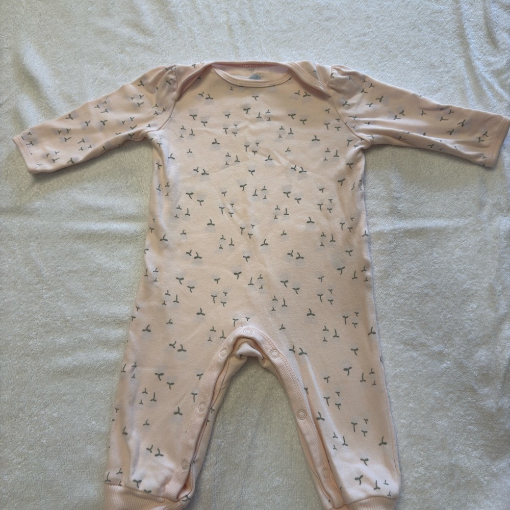 Cloud Island Pink Patterned Kids One Piece